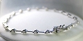 K18WG 1.00ct ダイヤモンドラインブレスレット